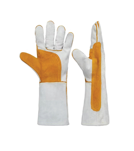 Durable Heatproof Anti-smash MIG TIG Welding <b>Gloves</b> Full Thumb Cowhide Fleece Lined Reinforced Extra Strength Comfortable Fit - Product Image 1