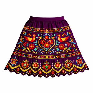 Robe d'été décontractée pour femme de haute qualité, en coton brodé à imprimés floraux hawaïens, longueur genou, taille empire - Product Image 5