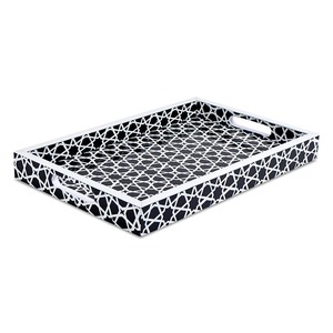 Bone Inlay Decorative Vanity <b>Tray</b> Premium Organizer for Jewelry Cosmetics and <b>Perfumes</b> - Product Image 1