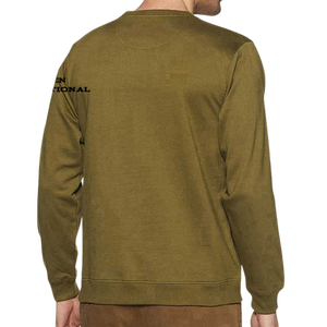 เสื้อสเวตเชิ้ตผู้ชายสีขาวพิมพ์ลายคลื่นสีน้ำเงิน ทรงปกติ คอกลม สวมใส่สบายๆ สำหรับฤดูใบไม้ผลิ ระบายอากาศได้ดี ผลิตจากผ้าโพลีเอสเตอร์ถัก - Product Image 6