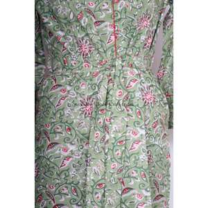 Bata de baño térmica india hecha a mano, ligera, para invierno, estilo boho, floral, de algodón, tipo kimono, con estampado de pájaros, tela tejida, camisa larga con cinturón. - Product Image 5