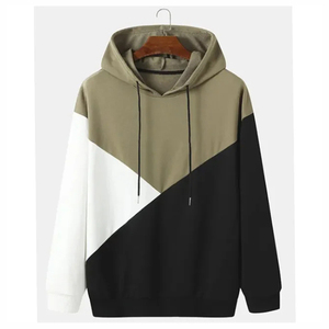 Sweat à capuche basique pour homme, 100% coton, en molleton doux, avec capuche réglable, poche kangourou, confortable pour un usage quotidien - Product Image 1
