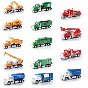 Mini camions à inertie coulissants en métal et plastique pour enfants et tout-petits de 3 à 5 et 8 ans - Product Image 1