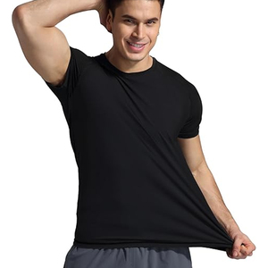 Men Compression T Shirt Rash Guard Short Sleeve UV Protection Swim Shirt Quick Dry <b>Athletic</b> Wear OEM Supplier - Product Image 4