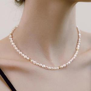 Collar de Perlas Barrocas Naturales de Lujo para Mujer, Cadena de Hueso de Alta Gama, Diseño Personalizado de Moda - Product Image 2