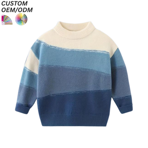Suéter de punto personalizado para niños, jersey de algodón, ropa casual de invierno para niños, soporte OEM ODM para producción al por mayor - Product Image 4