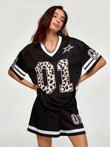 Custom Logo Printed <b>Tracksuit</b> Quick Dry Mesh Sportswear Factory Direct - Product Image 3