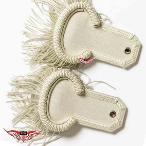 Elegantes Epaulettes de Tela Trenzada Beige Hechos a Mano y Ecológicos, Accesorios para Prendas de Ceremonia - Product Image 1