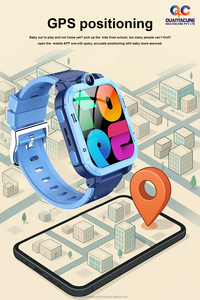 2025 QC AX04 enfants Android Smartwatch 4G GPS Navigation SIM SOS appel vidéo caméra 1 + 8GB IP67 étanche classe Mode Tracker pour - Product Image 2