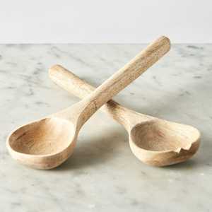 Cuillères en bois de style japonais avec logo personnalisé pour la cuisine, à long manche, petits ustensiles pour mélanger, pâtisser, servir, modernes pour les fêtes - Product Image 5