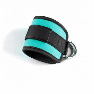 Sangles de cheville de gym avec double anneau en D, réglables, rembourrées en néoprène, pour entraînement des jambes avec poids et machine à câble - Product Image 5