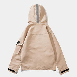 Custom Black Workwear Down Jacket Multi Pocket <b>Tech</b> wear Detachable Hood Bomber Designer Winter Jacket for Men Haus Industries - Product Image 4