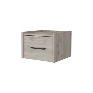 Comodino da parete Elfrida Sleek con un cassetto e ampia mensola superiore - Product Image 6