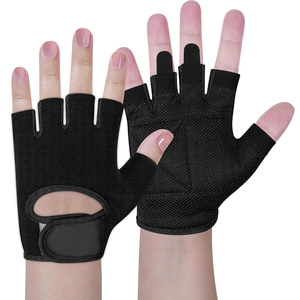 Guantes de Entrenamiento de Cuero para Hombre y Mujer, Diseño Transpirable de Medio Dedo, Ligeros, Unisex, para Levantamiento de Pesas - Product Image 1
