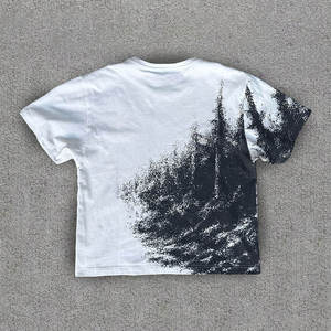 เสื้อยืดพิมพ์ลายกราฟิกทรงโอเวอร์ไซส์สไตล์วินเทจ ลุคสตรีทแวร์ลำลอง ผ้าฝ้ายทรงหลวม ใส่สบายสำหรับฤดูร้อน เหมาะสำหรับผู้ชายและผู้หญิง - Product Image 2