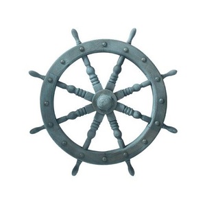 Wooden <b>Ship</b> <b>Wheel</b> Seaside Maritime Display Crafted to Express Ocean Inspired Living with Sophisticated Nautical Wall Elegance - Product Image 6