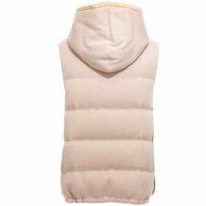 Chaleco Acolchado de Moda, Chaqueta de Invierno Ligera sin Mangas con Aislamiento Térmico, Tacto Suave y Diseño de Costuras Duraderas - Product Image 2