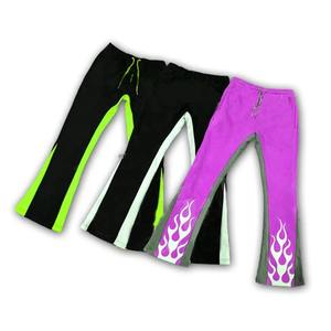 Pantalones Deportivos para Hombre, Estilo Urbano, Pantalones de Chándal con Corte Acampanado, Estilo Punk, Fabricación Propia - Product Image 5