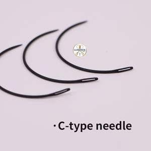 Kit d'outils exclusif personnalisable pour extensions capillaires noires à usage professionnel en salon, pinces en acier inoxydable, perles et liens pour perruques OEM - Product Image 4