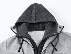 Sweat à capuche oversize pour homme avec logo personnalisé, style streetwear, en molleton épais, chaud pour l'hiver - Product Image 5