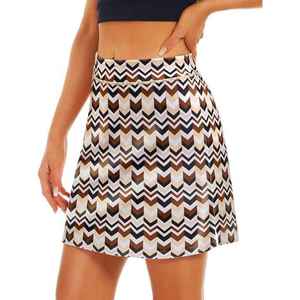 Best Women's New Trendy Floral Embroidery A-Line Short <b>Skirt</b> <b>Elastic</b> Waist Pleated Mini Streetwear Floral Embroidery <b>Skirt</b> - Product Image 6