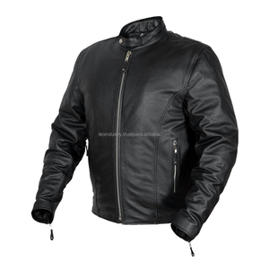 Chaqueta de mezclilla para motociclismo de invierno, personalizada, de alta calidad, con cremallera, cuello alto, impermeable, a prueba de viento, con bolsillos laterales, al por mayor - Product Image 6