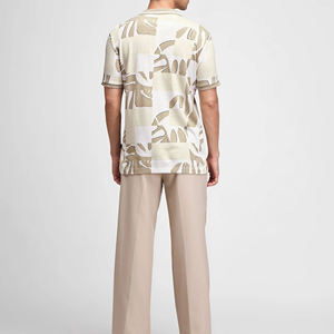 Polo homme en coton tissé uni, coupe ajustée, anti-boulochage, avec logo sublimé, nouvelle conception 2026, qualité professionnelle - Product Image 3