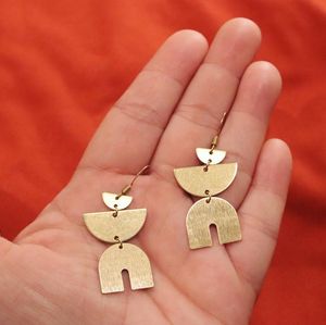 High Quality Handcrafted Gold-Plated Brass Metal <b>Cuff</b> <b>earrings</b> Fashion Jewelry from India - Product Image 3