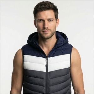 Chaleco con logotipo personalizado ligero en blanco liso burbuja acolchado chaleco para hombres chaleco salvavidas personalizado verano Parka chaqueta para hombre - Product Image 1