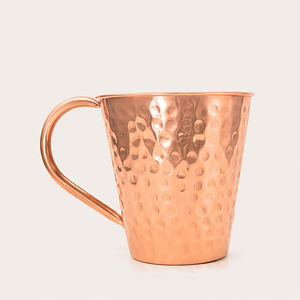 Mug Moscow Mule en cuivre massif pur, fait main, finition martelée, tasse à bière en cuivre pour cocktails, logo personnalisé, vente en gros, articles de bar - Product Image 3