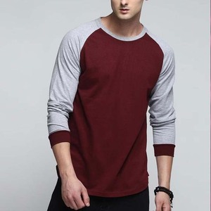 เสื้อยืดแขนยาวผู้ชาย ผ้าคอตตอนผสม 180GSM ทรงปกติ น้ำหนักมาก ไม่มีลาย พิมพ์ได้ เป็นมิตรกับสิ่งแวดล้อม - Product Image 1