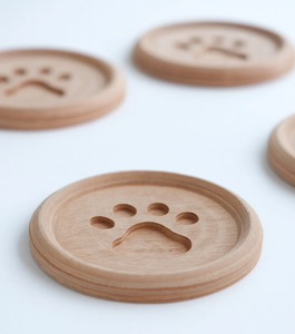 High Quality Wood Coaster Attractive Natural Coaster Elegant Tabletop Decoration Wood Coaster With Holder - Product Image 5