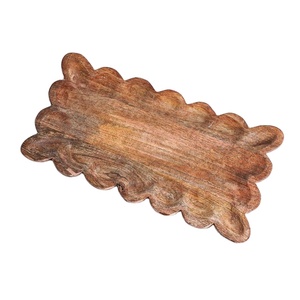 ถาดไม้พร้อมถาดเรซิ่นสำหรับตกแต่งห้องนั่งเล่นห้องนอนถาดเสิร์ฟคุณภาพสูงตกแต่งบ้าน - Product Image 1