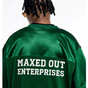 Maillot de football américain vert personnalisé avec logo OEM pour hommes, uniforme de sport en mesh sublimé pour équipes, vêtements de sport pour les acheteurs américains - Product Image 6