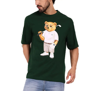 Camiseta de algodón 100% estilo streetwear con estampado gráfico para verano, camisetas para hombre, serigrafía, camiseta oversize de tela gruesa. - Product Image 3