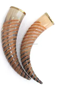 Cuerno de buey pulido de alta calidad, estilo Animal efectivo, fiesta de boda, polvo Vikingo, cuerno para beber, cuero, artesanías naturales decorativas - Product Image 4