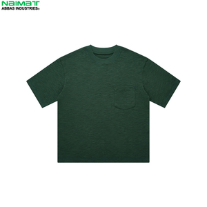 เสื้อยืดคอตตอนผู้ชาย ไนมัต อับบาส อินดัสทรีส์ คอกลม แขนสั้น ทรงปกติ สีพื้น มีกระเป๋าหน้า - Product Image 5