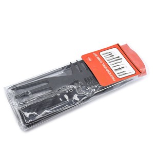 Juego de 10 Peines Profesionales Negros para Peluquería, Peines de Dientes Finos para Seccionar y Peinar, Herramientas para Peluquería - Product Image 2