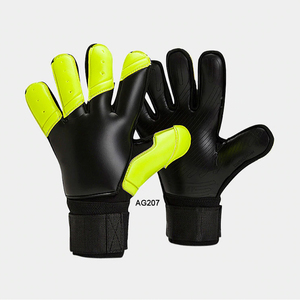 Guantes de Portero de Fútbol de Látex Completo, con Protección Extraíble para los Dedos, Transpirables, Profesionales, con Palma de Emulsión y Cierre de Gancho y Bucle - Product Image 5