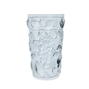 Vaso Highball de plástico transparente con diseño de frutas - Product Image 1