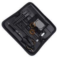 Kit de coiffure professionnel pour salon de coiffure avec peigne et pince, rasoir noir de qualité supérieure, kit de coiffure pour salon