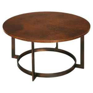 Minimalist Solid Wood Top Coffee <b>Table</b> With Metal <b>Gold</b> Base Home Living Room Decor Furniture Vintage Round <b>Side</b> <b>Table</b> - Product Image 3