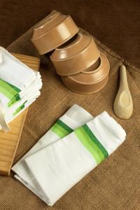 Toallas de Cocina Cuadradas y Rectangulares 100% Algodón Ecológico, Tejidas a Rayas, de Secado Rápido, con Etiqueta Personalizada, Lavables a Máquina, de Tamil Nadu - Product Image 3