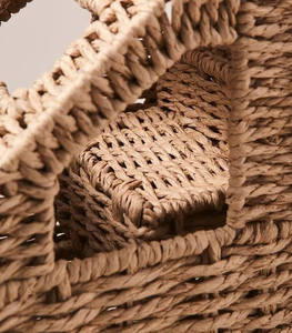 Camion à benne basculante en jacinthe d'eau fait main, style vintage, jouet éducatif en bois pour bébés, modèle tendance - Product Image 2