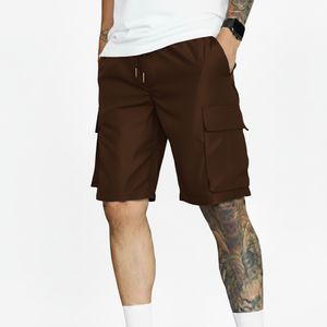 กางเกงขาสั้นคาร์โก้แฟชั่นใหม่ล่าสุด แห้งเร็ว ใส่สบายสำหรับฤดูร้อน มีกระเป๋าหลายช่อง ขายส่ง เอวปรับได้ รับสกรีนโลโก้ เหมาะสำหรับออกกำลังกาย - Product Image 2