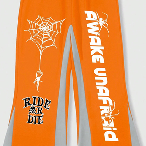 Pantalon de jogging évasé personnalisé pour homme 2026 – Qualité supérieure, style urbain, patchwork micro-évasé pour homme - Product Image 5