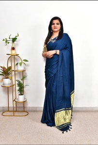 Primium Quality Pure Silk <b>Saree</b> with Hand Tie Dye Work Pure Silk Fancy <b>Saree</b> - Product Image 4