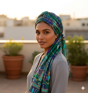 Elegant Versatile Square Scarf Soft Fabric Women Headscarf Fashion <b>Accessory</b> Bulk Supply OEM ODM Customized Fabric Manufacturer - Product Image 4