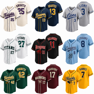 Maillot de baseball personnalisé Y2K pour homme, maillot de baseball rayé sur mesure, vente en gros 2026 - Product Image 1