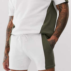 Ensemble de survêtement personnalisé en nylon et polyester, short et veste coupe-vent, deux pièces, pour homme, été - Product Image 3